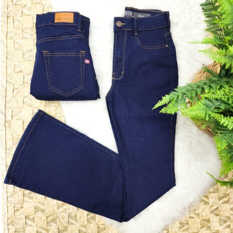 calça jeans flare 66