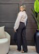 calça pantalona risca